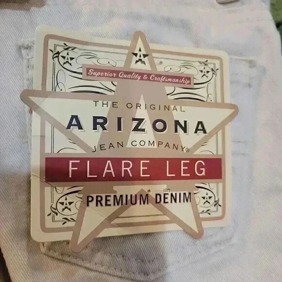 Arizona Jean Co Girl's Stone Cotton Flare Bootcut Jeans - Picture 10 of 11